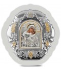 Ασημένια Εικόνα Παναγία Γλυκοφιλούσα 402-G