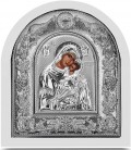 Ασημένια Εικόνα Παναγία Γλυκοφιλούσα 102-S