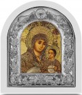 Ασημένια Εικόνα Παναγία Βηθλεέμ Μεταξοτυπία 117-S