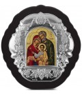 Ασημένια Εικόνα Αγία Οικογένεια Μεταξοτυπία 406-S