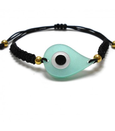 Βραχιόλι μάτι ασήμι 925 μακραμέ