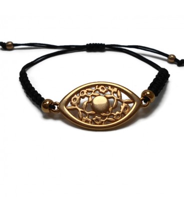 Βραχιόλι μάτι χειροποίητο μακραμέ