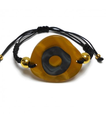 Βραχιόλι μάτι χειροποίητο μακραμέ