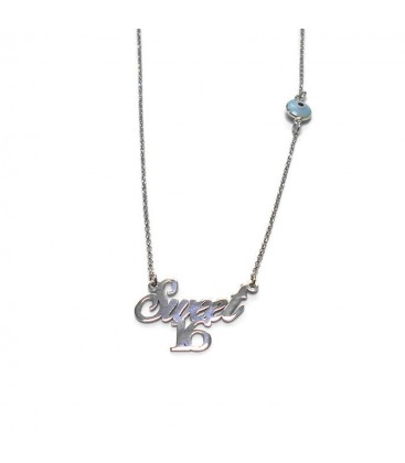 Κολιε sweet 16 ασήμι 925