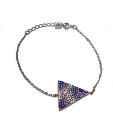 Βραχιόλι γεωμετρικό σχήμα από ασήμι 925