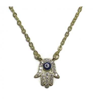 Κολιέ χέρι τύχης από ασημί 925