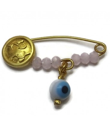 παραμανα-φυλαχτο ασήμι 925 ζώδιο Ιχθείς Girl G