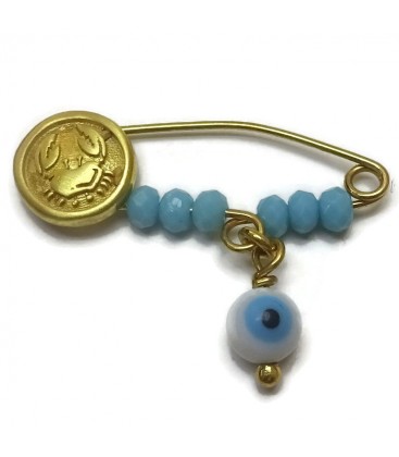 παραμανα-φυλαχτο ασήμι 925 ζώδιο Καρκίνος Boy G