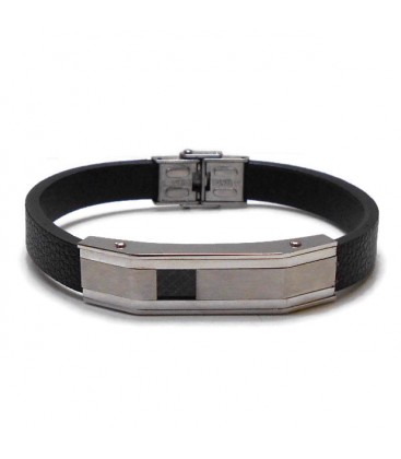 Βραχιόλι αντρικό από ατσάλι BRM7068