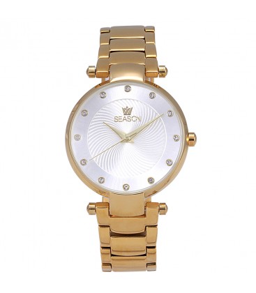 Ρολόι Season Time Corona Crystals Gold Stainless Steel bracelet 241-1