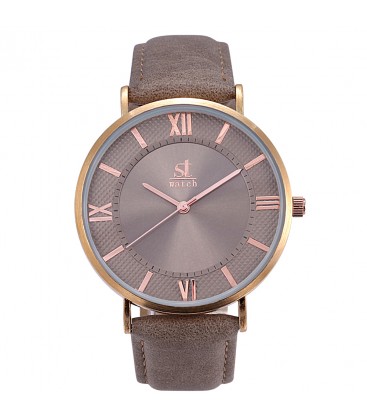 Season Time WATCH 2177-8 Empire Grey  Leather Strap