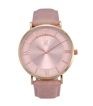 Season Time WATCH 2177-9 Empire Pink Leather Strap
