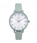 Season Time WATCH Madison Crystals Light Blue Leather Strap 2178-4