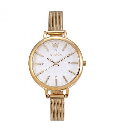 Season Time WATCH Avenue Series Gold Stainless Steel Bracelet 4237-1