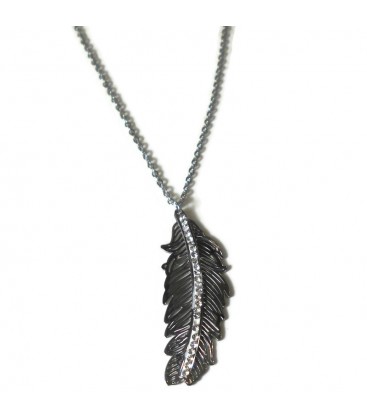 Ατσάλινο κολιέ φτερό