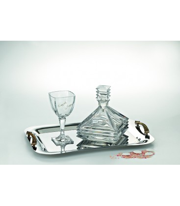 Σετ Γάμου 244 Δίσκος -Καράφα - Ποτήρι