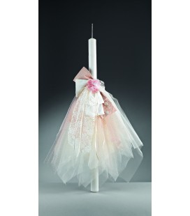 Λαμπάδα βάφτισης λουλούδι για κορίτσι 172