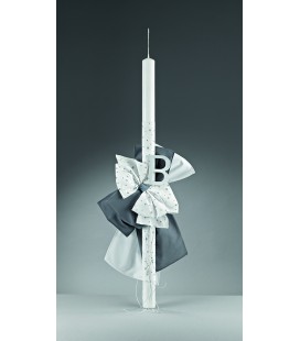 Λαμπάδα βάφτισης με το μονόγραμμα για αγόρι 181