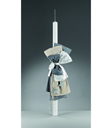 Λαμπάδα βάφτισης με αστέρια για αγόρι 157