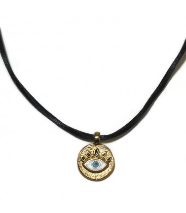 Κολιέ μάτι  χειροποίητο KL8993