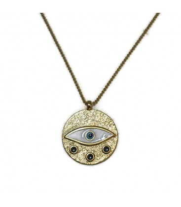 Κολιέ μάτι  χειροποίητο KL8986