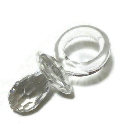 Μπομπονιέρα πιπίλα γυάλινη σε κουτί πολυτελείας MPOB8694