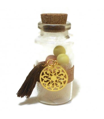 Μπομπονιέρα μικρή βαζάκι bohemiam με ονειροπαγίδα MPOG8755