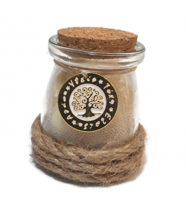 Μπομπονιέρα βαζάκι με το δέντρο των ευχών MPOB8750