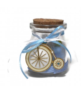 Μπομπονιέρα γυάλινο βαζάκι ποδήλατο MPOB8660