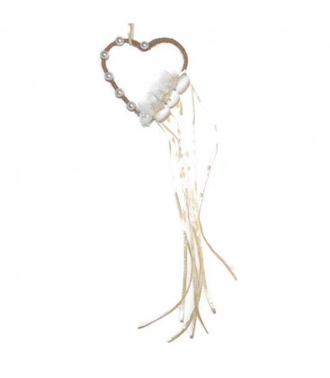 Μπομπονιέρα κρρμαστό με καρδιά MPOG8793