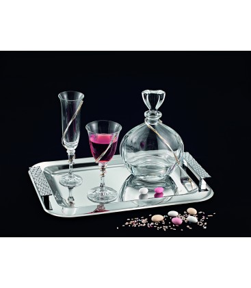 Σετ Γάμου 166 Δίσκος -Καράφα - Ποτήρι