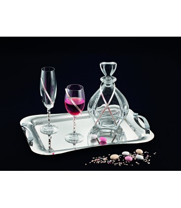 Σετ Γάμου 155 Δίσκος -Καράφα - Ποτήρι