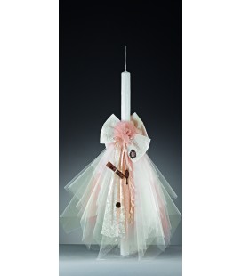 Λαμπάδα βάφτισης για κορίτσι 123