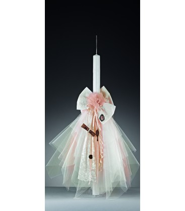 Λαμπάδα βάφτισης για κορίτσι 123