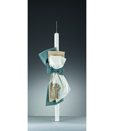 Λαμπάδα βάφτισης με ονειροπαγίδα για αγόρι 138
