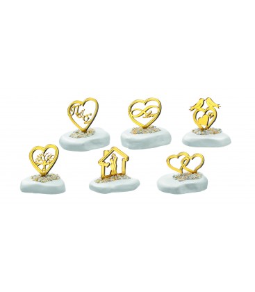 Μπομπονιέρα επιτραπέζια με plexiglass στοιχείο MPOG3732