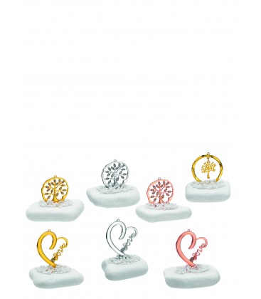 Μπομπονιέρα επιτραπέζια με δέντρο της ζωής ή καρδιά MPOG297