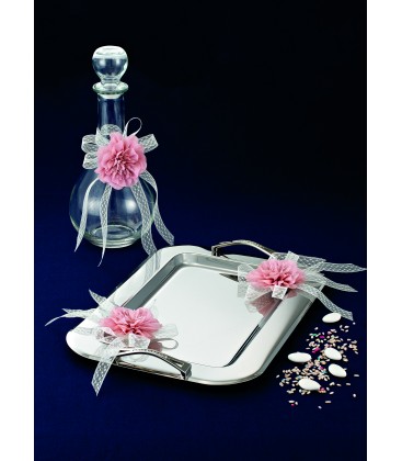 Σετ Γάμου 4462 Δίσκος -Καράφα - Ποτήρι