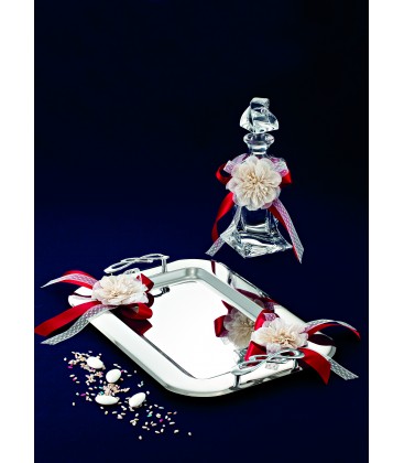 Σετ Γάμου 4456 Δίσκος -Καράφα - Ποτήρι