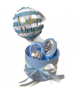 Ασημένιο Σετ δώρου για νεογέννητο για αγόρι