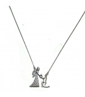 Κολιέ ζευγάρι πρόταση γάμου από ασήμι 925