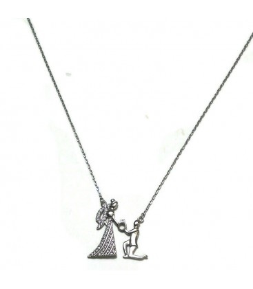 Κολιέ ζευγάρι πρόταση γάμου από ασήμι 925