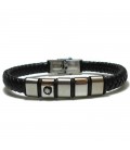 Βραχιόλι αντρικό από ατσάλι BRM0350