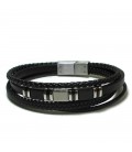 Βραχιόλι αντρικό από ατσάλι BRM0346
