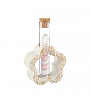 Μπομπονιέρα λουλούδι κεραμική με σωλήνα MPOG46521