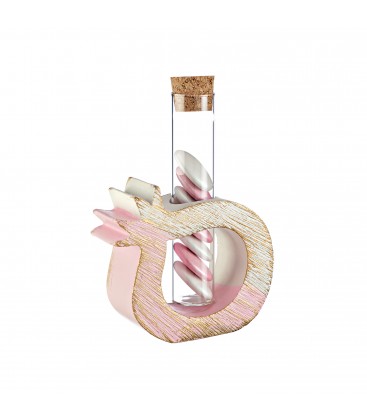 Μπομπονιέρα ρόδι κεραμικό με σωλήνα MPOG46553