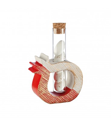 Μπομπονιέρα ρόδι κεραμικό με σωλήνα MPOG46554