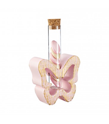 Μπομπονιέρα πεταλούδα κεραμική με σωλήνα MPOG46534