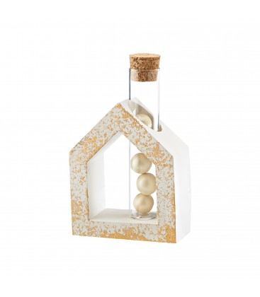 Μπομπονιέρα σπίτι κεραμικό με σωλήνα MPOG46566