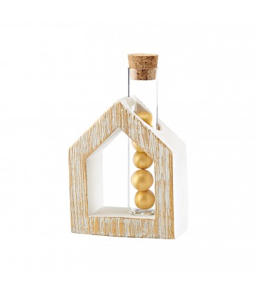 Μπομπονιέρα σπίτι κεραμικό με σωλήνα MPOG46561